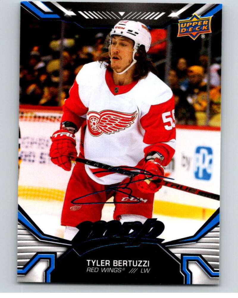 2022-23 UD MVP Blue Script #213 Tyler Bertuzzi Detroit Red Wings V86273 Image 1