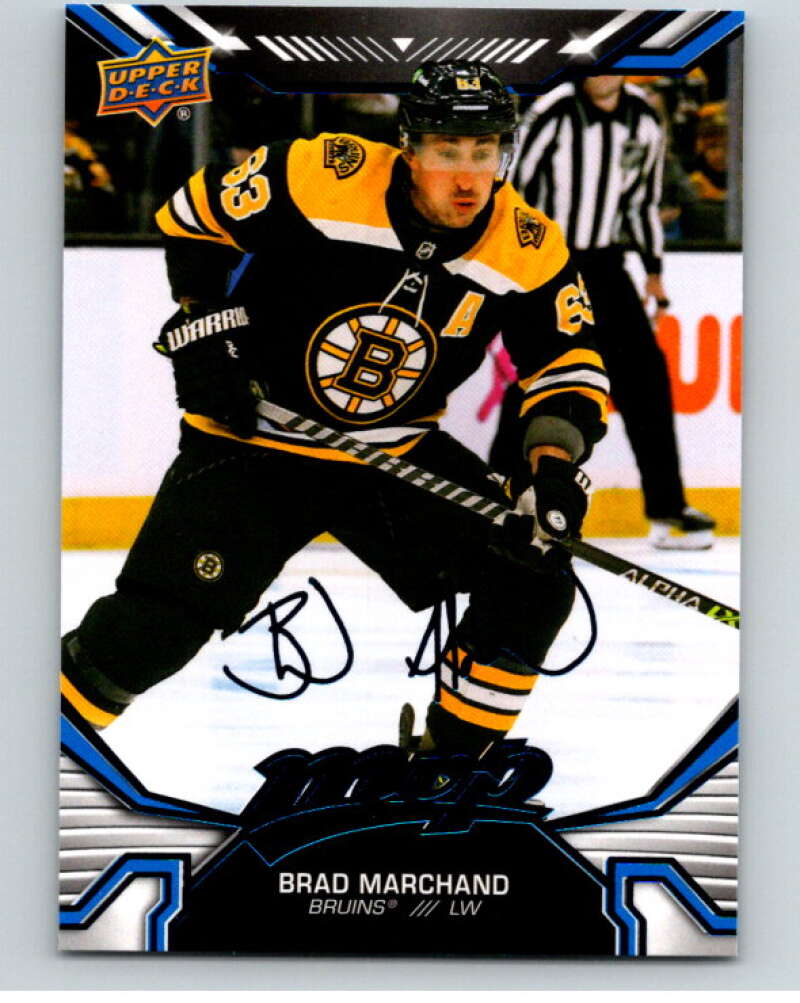 2022-23 UD MVP Blue Script #214 Brad Marchand Boston Bruins V86274 Image 1