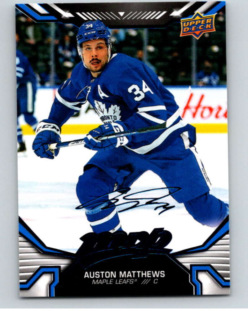 2022-23 UD MVP Blue Script #215 Auston Matthews Toronto Maple Leafs V86275 Image 1