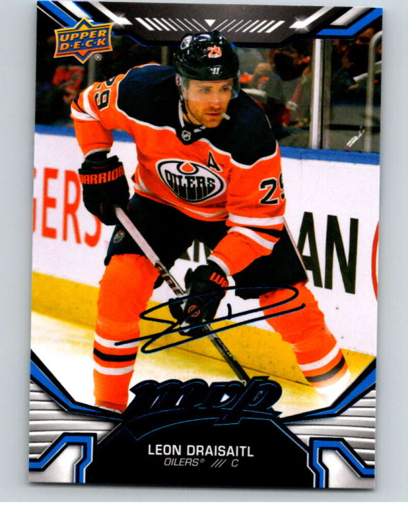 2022-23 UD MVP Blue Script #219 Leon Draisaitl Edmonton Oilers V86279 Image 1