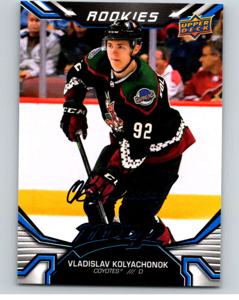 2022-23 UD MVP Blue Script #231 Vladislav Kolyachonok RC Rookie Coyotes V86290 Image 1