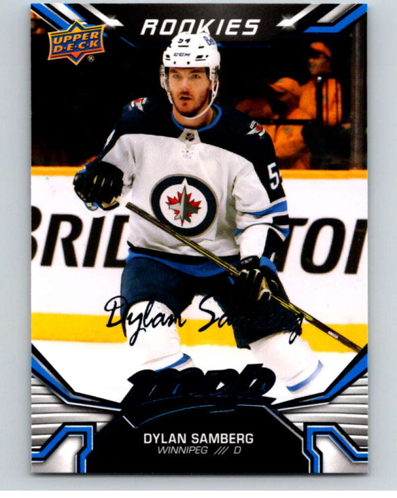 2022-23 UD MVP Blue Script #233 Dylan Samberg RC Rookie Winnipeg Jets V86292 Image 1