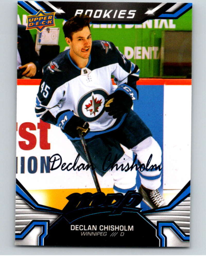2022-23 UD MVP Blue Script #236 Declan Chisholm RC Rookie Winnipeg Jets V86295 Image 1