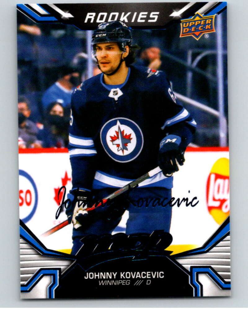 2022-23 UD MVP Blue Script #240 Johnny Kovacevic RC Rookie Jets V86299 Image 1