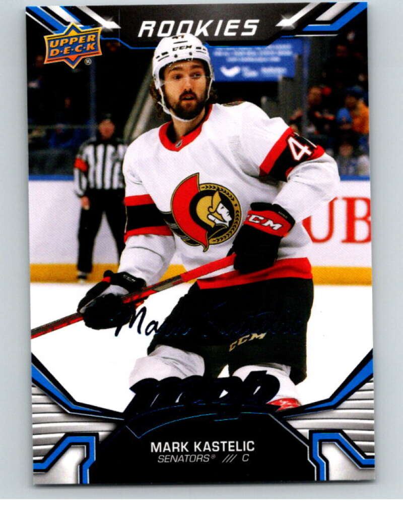 2022-23 UD MVP Blue Script #241 Mark Kastelic RC Rookie Ottawa Senators V86300 Image 1