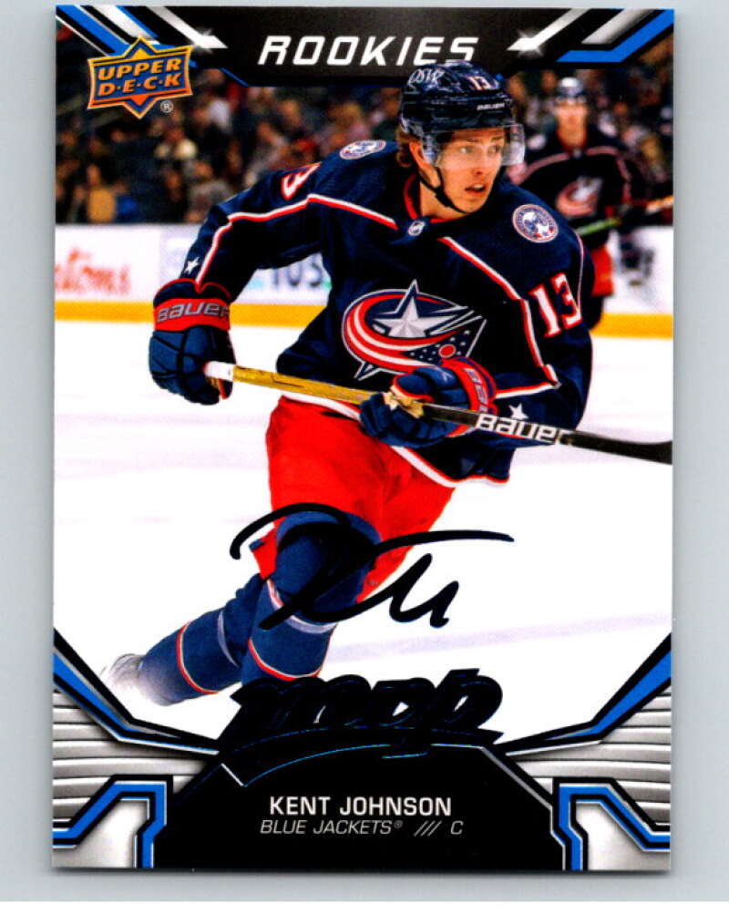 2022-23 UD MVP Blue Script #242 Kent Johnson RC Rookie Jackets V86301 Image 1