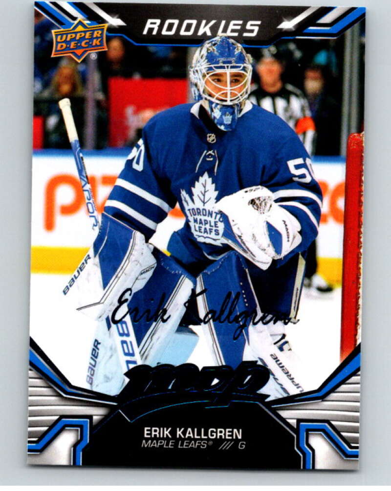2022-23 UD MVP Blue Script #245 Erik Kallgren RC Rookie Leafs V86302 Image 1