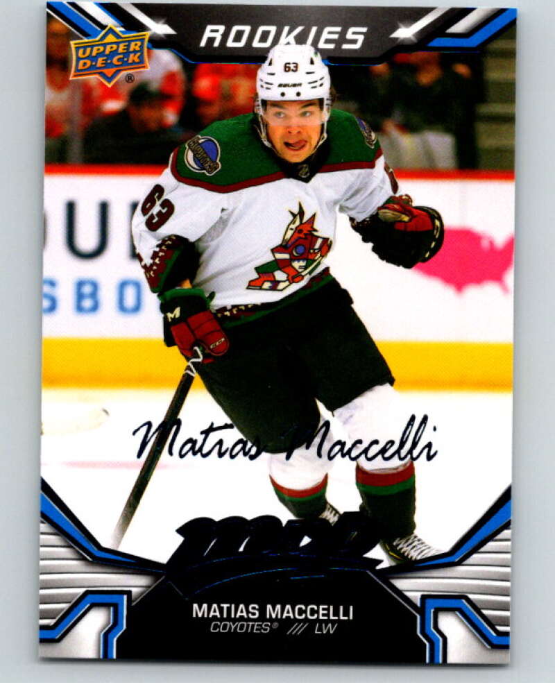 2022-23 UD MVP Blue Script #248 Matias Maccelli RC Rookie Coyotes V86305 Image 1