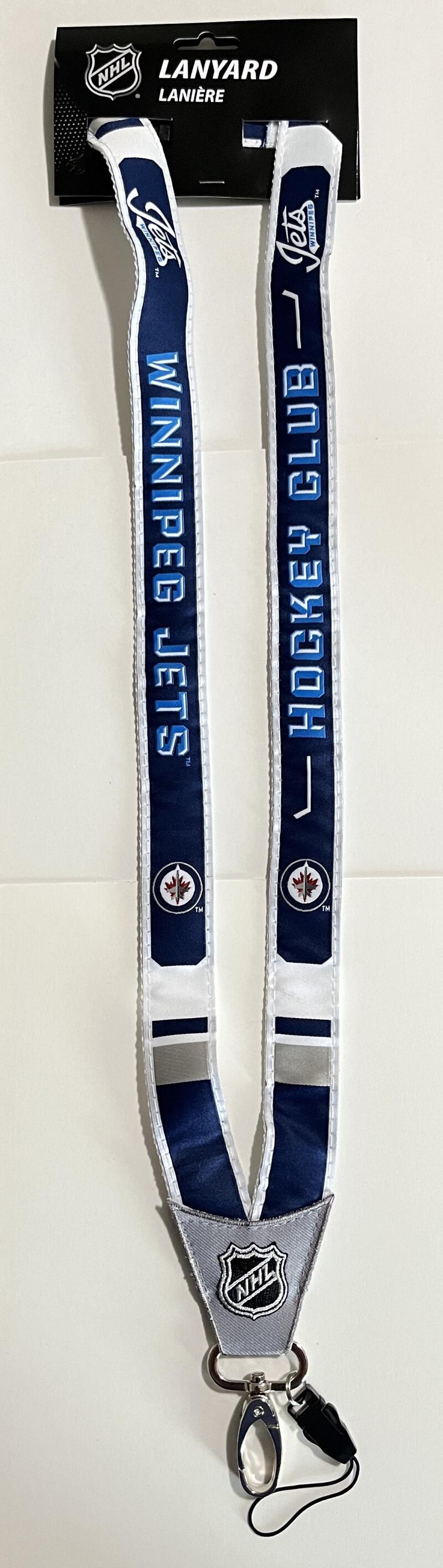 Winnipeg Jets Woven Licensed NHL Hockey Lanyard Metal Clasp Image 1