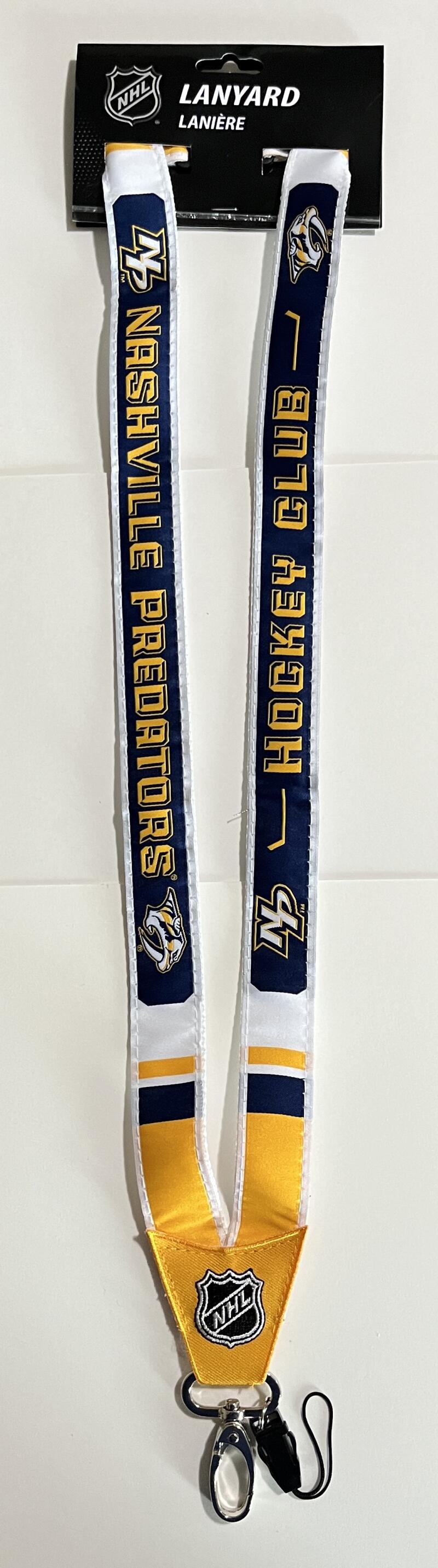 Nashville Predators Woven Licensed NHL Hockey Lanyard Metal Clasp Image 1