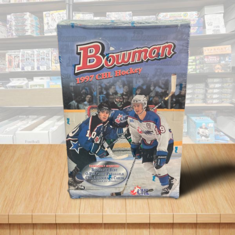 1997 Topps Bowman CHL Hockey Hobby Factory Box - 24 Packs Image 1