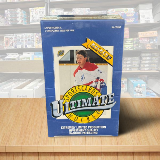 1991 Ultimate Sportscards Hockey Hobby Box - 36 Packs Per Box - LIMITED Image 1