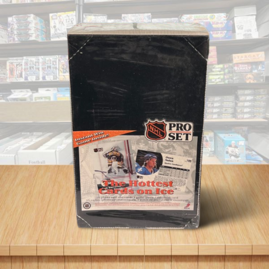1991-92 Pro Set English Hockey Hobby Box - 36 Packs Per Box Image 1