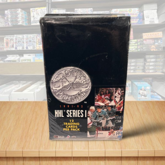 1991-92 Pro Set Platinum Series 1 Hockey Hobby Box - 36 Packs Per Box Image 1