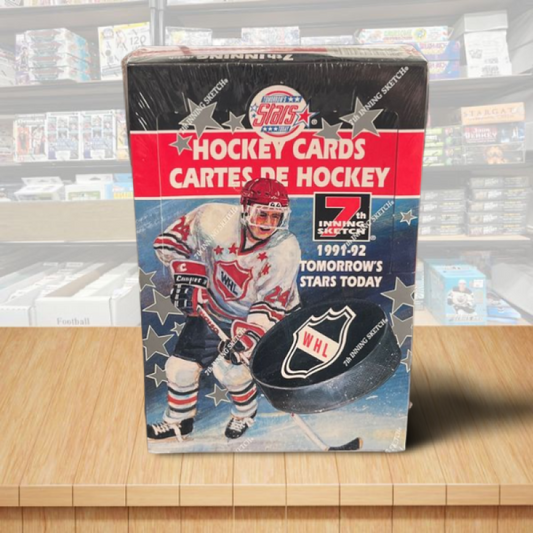 1991-92 WHL 7th Inning Sketch Tomorrows Stars Hockey Box - 36 pack Box Image 1