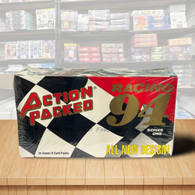 1994 Nascar Action Packed Series 1 Race Sealed Factory Box - 24 Packs Image 1