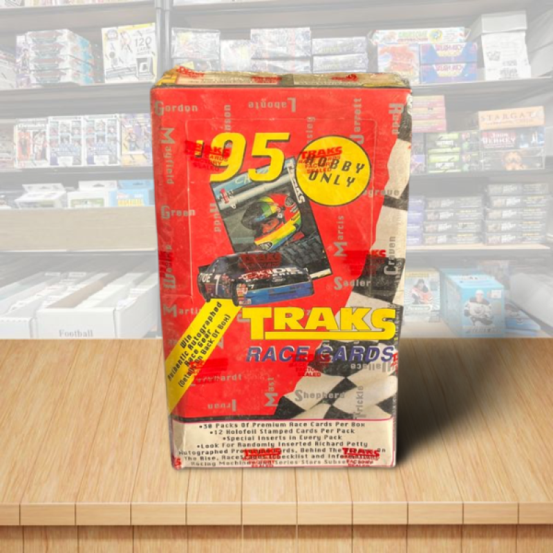 1995 Traks Nascar Racing Trading Cards Sealed Factory Box - 30 Packs Image 1