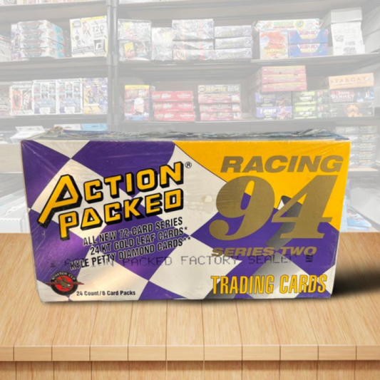 1994 Nascar Action Packed Series 2 Race Sealed Factory Box - 24 Packs Image 1