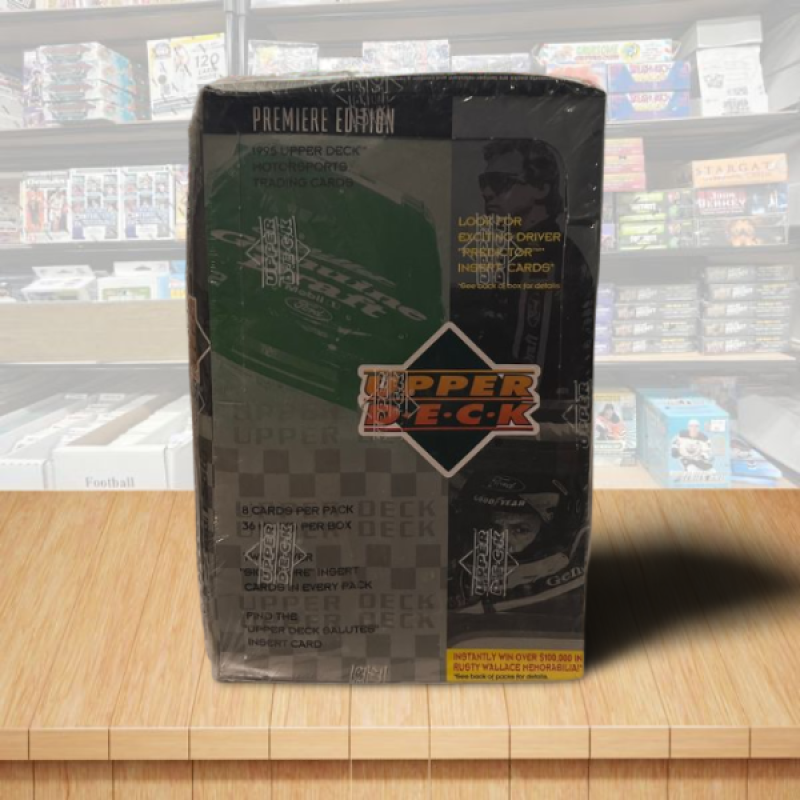 1995 Upper Deck Premier Motorsports Nascar Trading Cards Factory Box - 36 Packs Image 1
