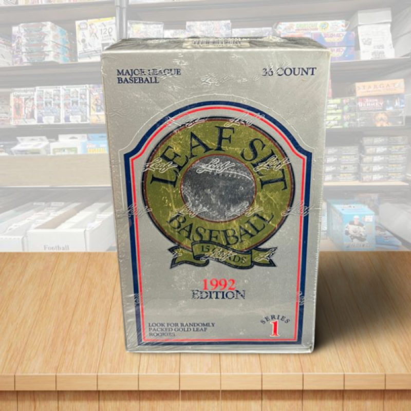 1992 Leaf Edition Series 1 Baseball Hobby Sealed Box - 36 Packs Per Box Image 1