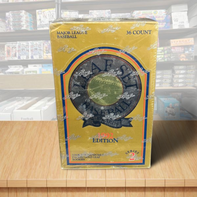 1992 Leaf Edition Series 2 Baseball Hobby Sealed Box - 36 Packs Per Box Image 1