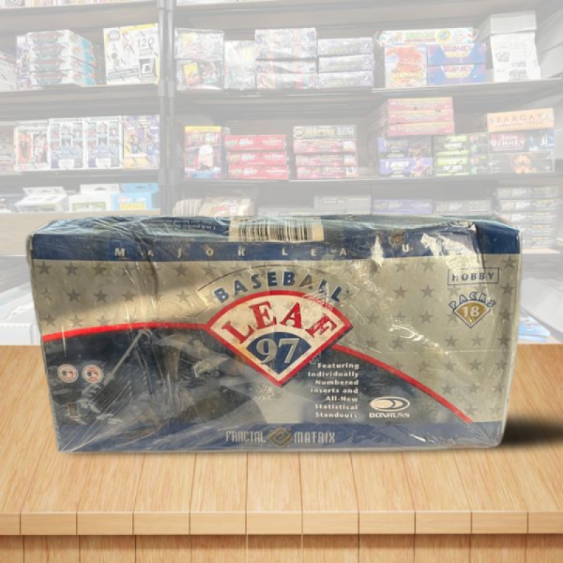 1997 Donruss Leaf Baseball Hobby Sealed Box - 18 Packs Per Box Image 1