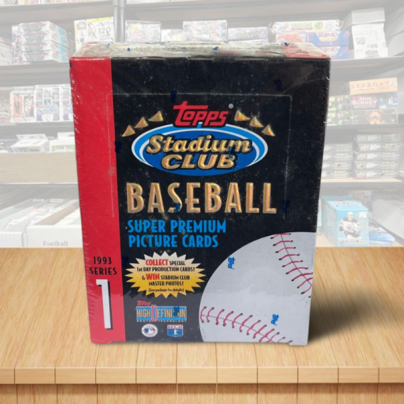 1993 Topps Stadium Club Series 1 Baseball Hobby Sealed Box - 24 Packs Image 1