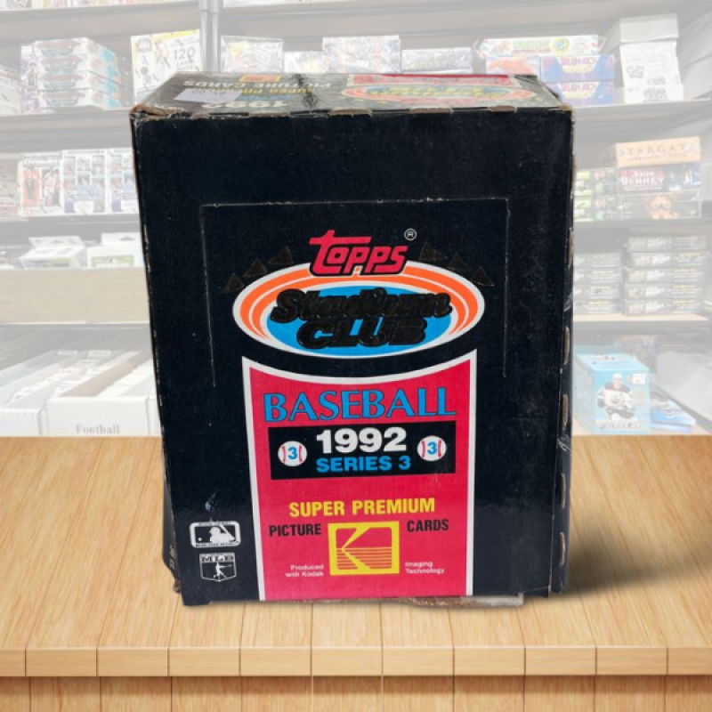 1992 Topps Stadium Club Series 3 Baseball Hobby Box - 24 Packs Image 1