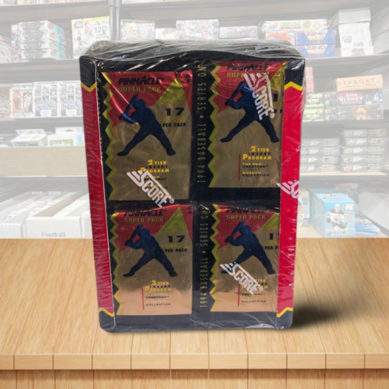 1994 Pinnacle Series 1 Baseball Hobby Sealed Super Packs Box - 17 Cards Per Pack Image 1