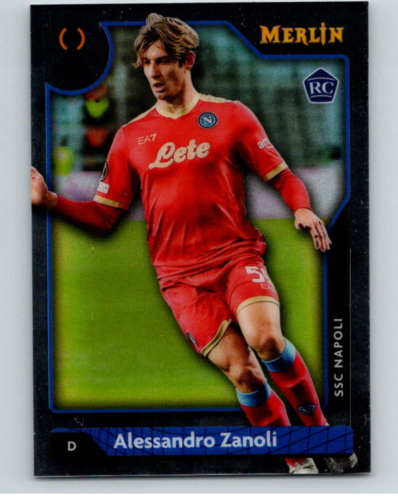 2021-22 Merlin Chrome UEFA Champions League #2 Alessandro Zanoli RC V86331 Image 1