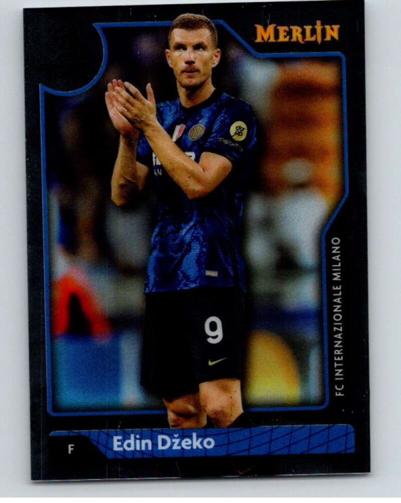 2021-22 Merlin Chrome UEFA Champions League #46 Edin Dzeko V86337 Image 1