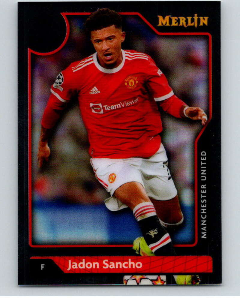 2021-22 Merlin Chrome UEFA Champions League #56 Jadon Sancho V86341 Image 1
