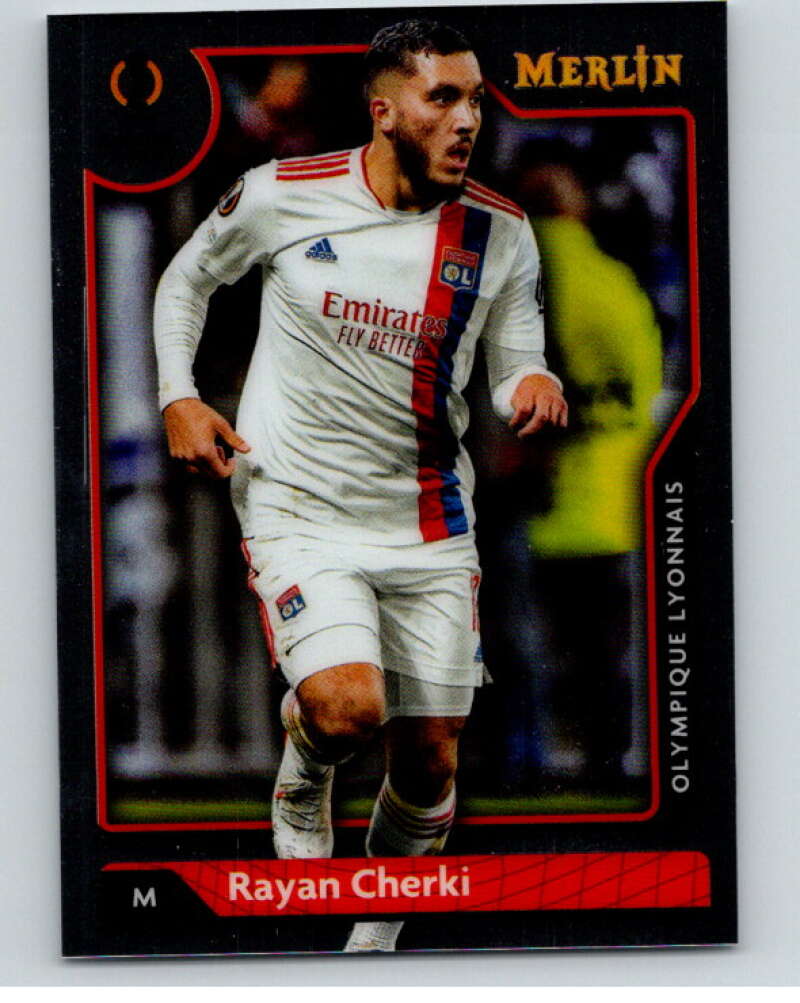 2021-22 Merlin Chrome UEFA Champions League #59 Rayan Cherki V86343 Image 1