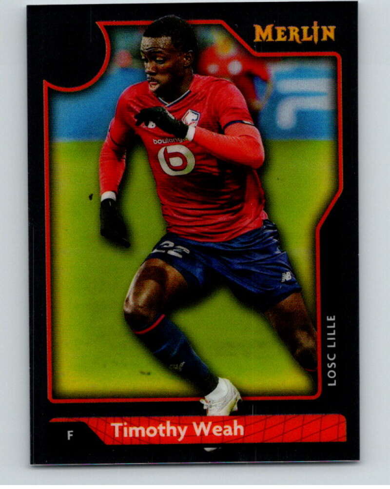 2021-22 Merlin Chrome UEFA Champions League #72 Timothy Weah V86347 Image 1