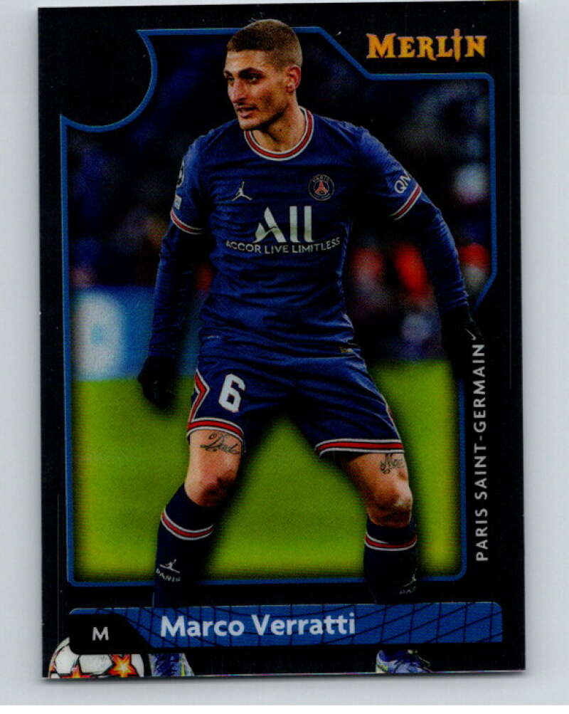 2021-22 Merlin Chrome UEFA Champions League #88 Marco Verratti V86349 Image 1