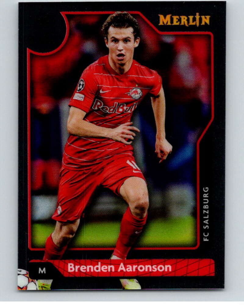 2021-22 Merlin Chrome UEFA Champions League #113 Brenden Aaronson V86353 Image 1