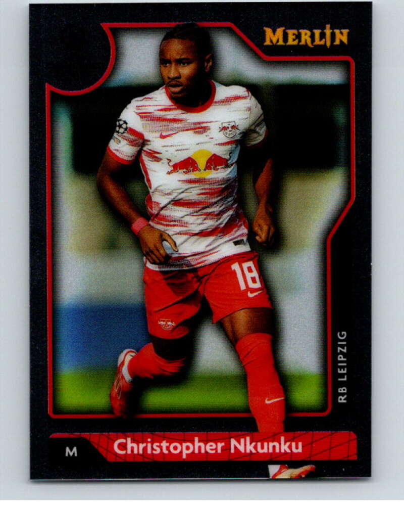 2021-22 Merlin Chrome UEFA Champions League #117 Christopher Nkunku V86356 Image 1