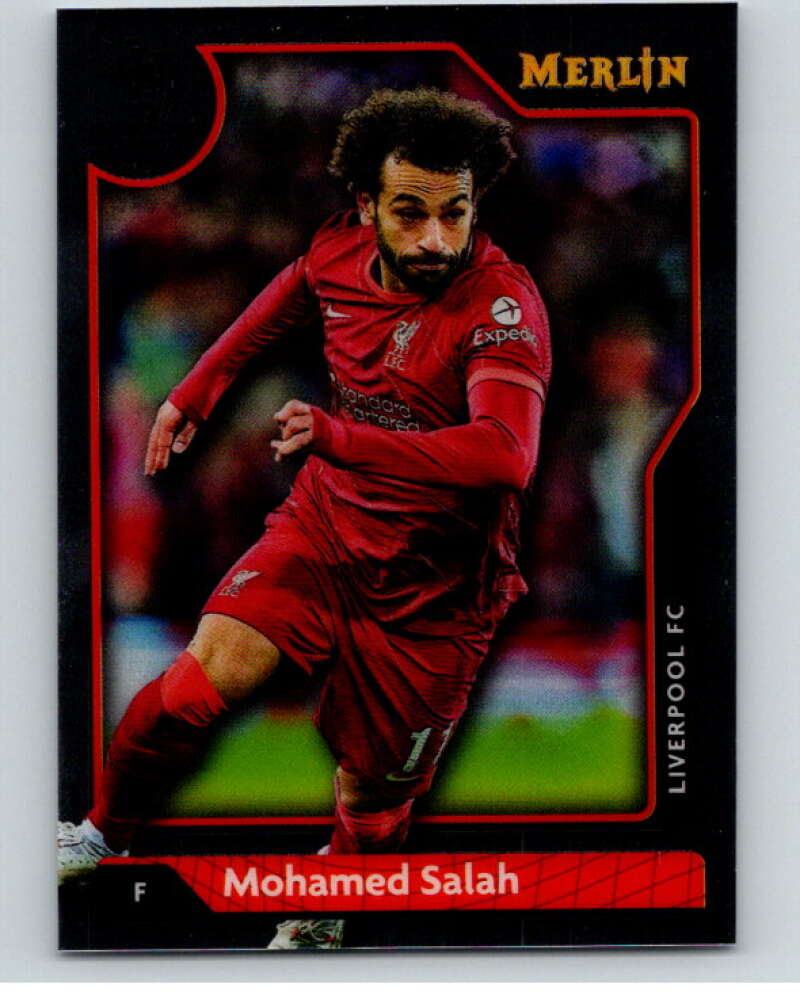 2021-22 Merlin Chrome UEFA Champions League #131 Mohamed Salah V86358 Image 1