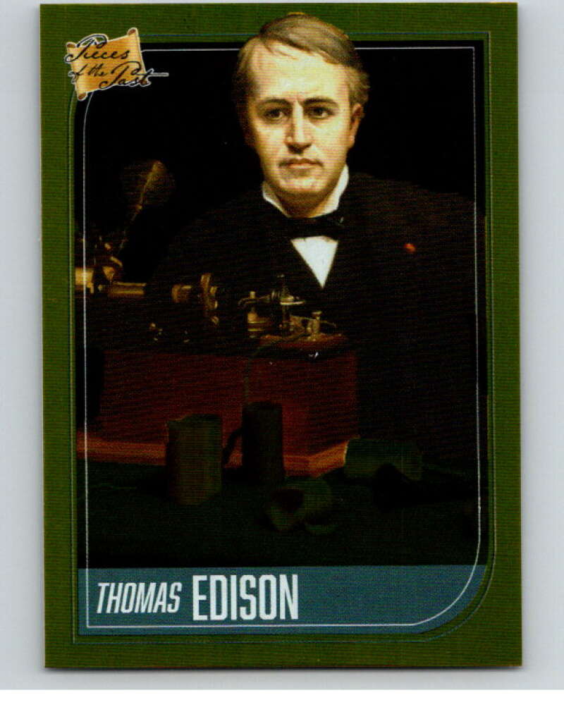 2021 Pieces of the Past Historical Gold Foil #42 Thomas Edison V86427 Image 1