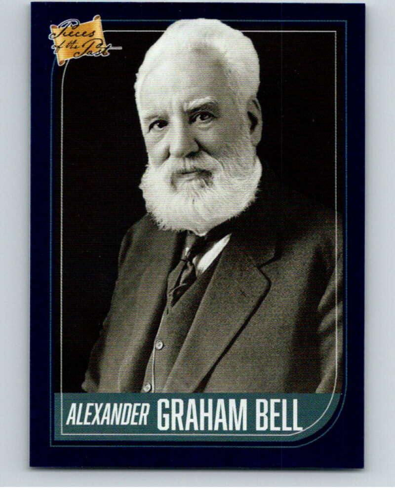2021 Pieces of the Past Historical Blue Foil #32 Alexander Graham Bell V86432 Image 1