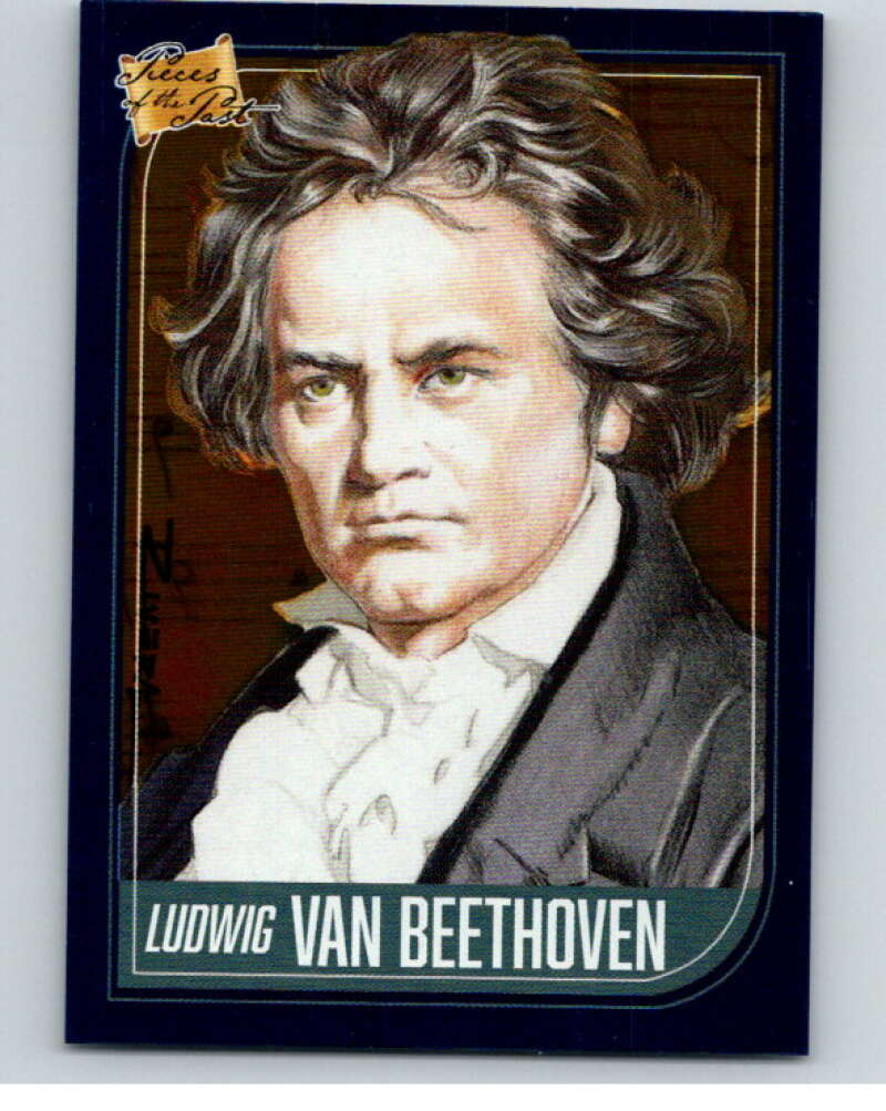 2021 Pieces of the Past Historical Blue Foil #36 Ludwig van Beethoven V86433 Image 1