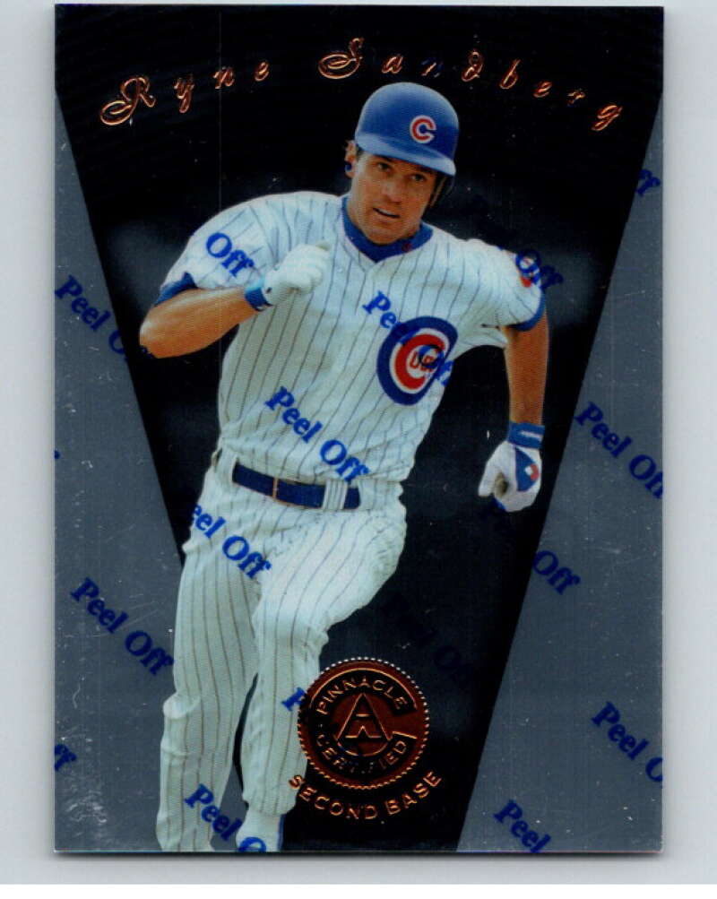 1997 Pinnacle Certified Baseball #4 Ryne Sandberg  Chicago Cubs  V86470 Image 1