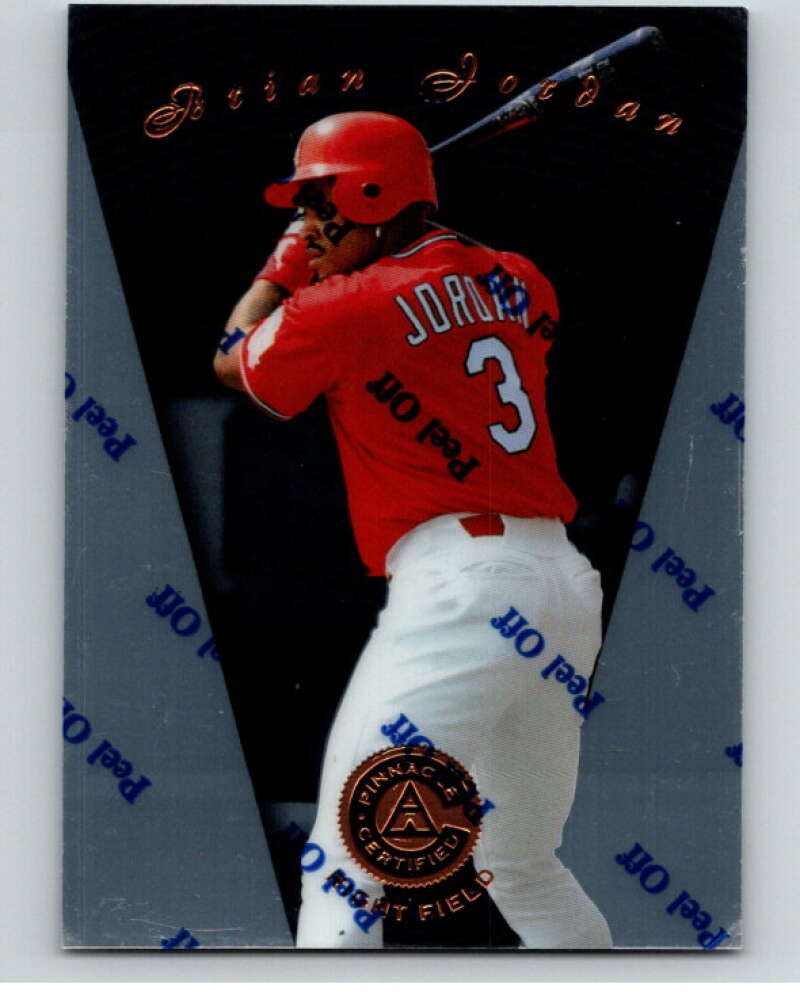 1997 Pinnacle Certified Baseball #80 Brian Jordan St. Louis Cardinals V86546 Image 1