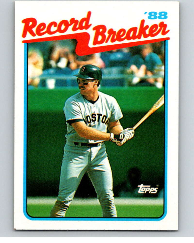 1989 Topps Baseball #2 Wade Boggs RB Boston Red Sox Image 1