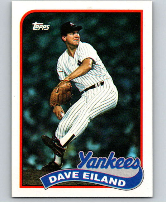 1989 Topps Baseball #8 Dave Eiland  RC Rookie New York Yankees  Image 1
