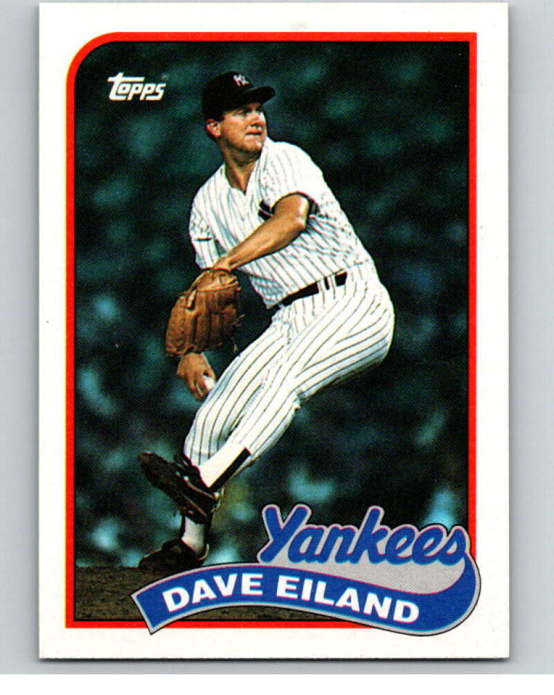 1989 Topps Baseball #8 Dave Eiland RC Rookie New York Yankees Image 1