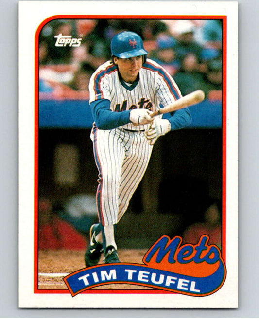 1989 Topps Baseball #9 Tim Teufel  New York Mets  Image 1