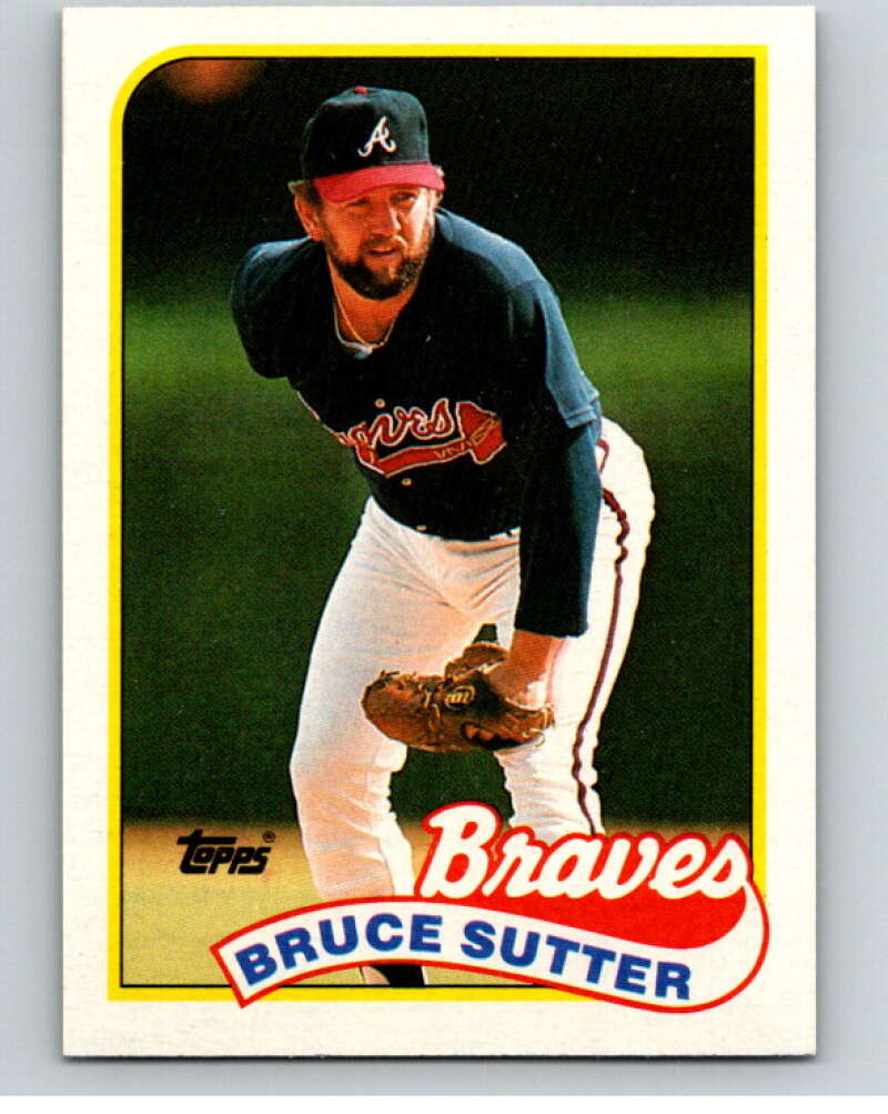 1989 Topps Baseball #11 Bruce Sutter Atlanta Braves Image 1