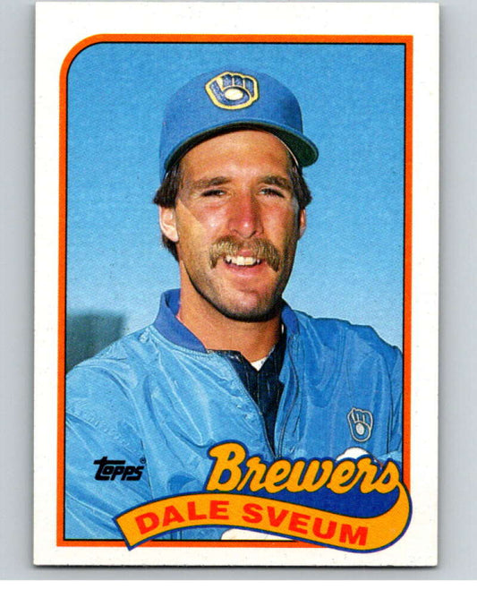 1989 Topps Baseball #12 Dale Sveum  Milwaukee Brewers  Image 1