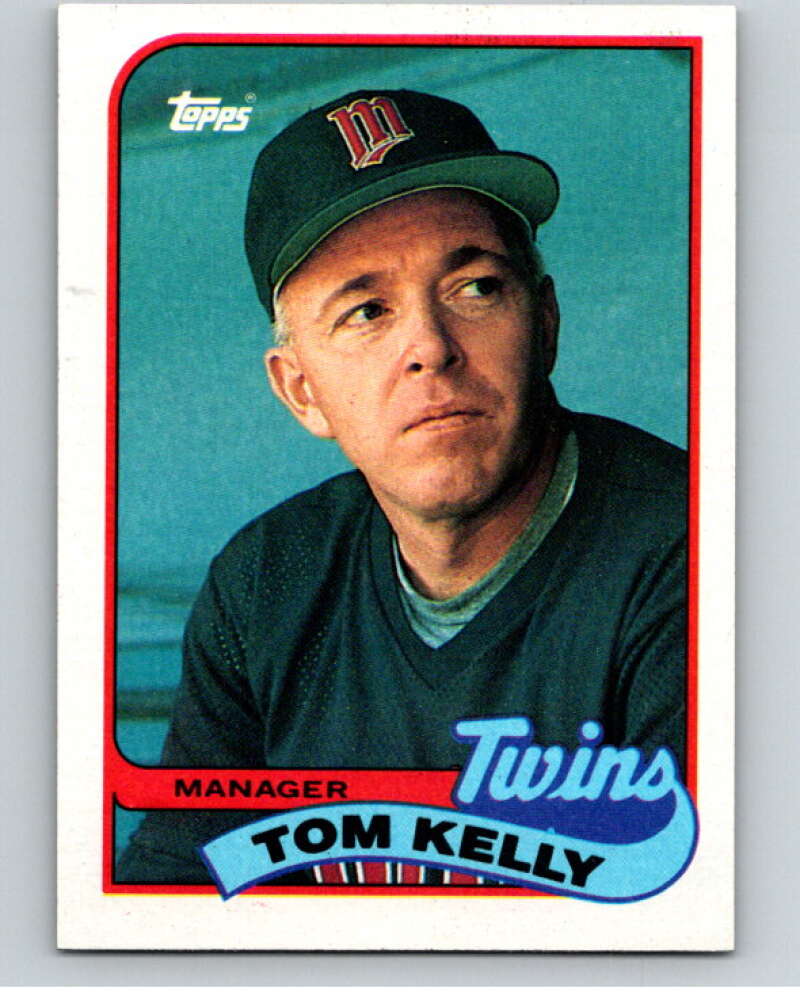 1989 Topps Baseball #14 Tom Kelly MG Minnesota Twins Image 1